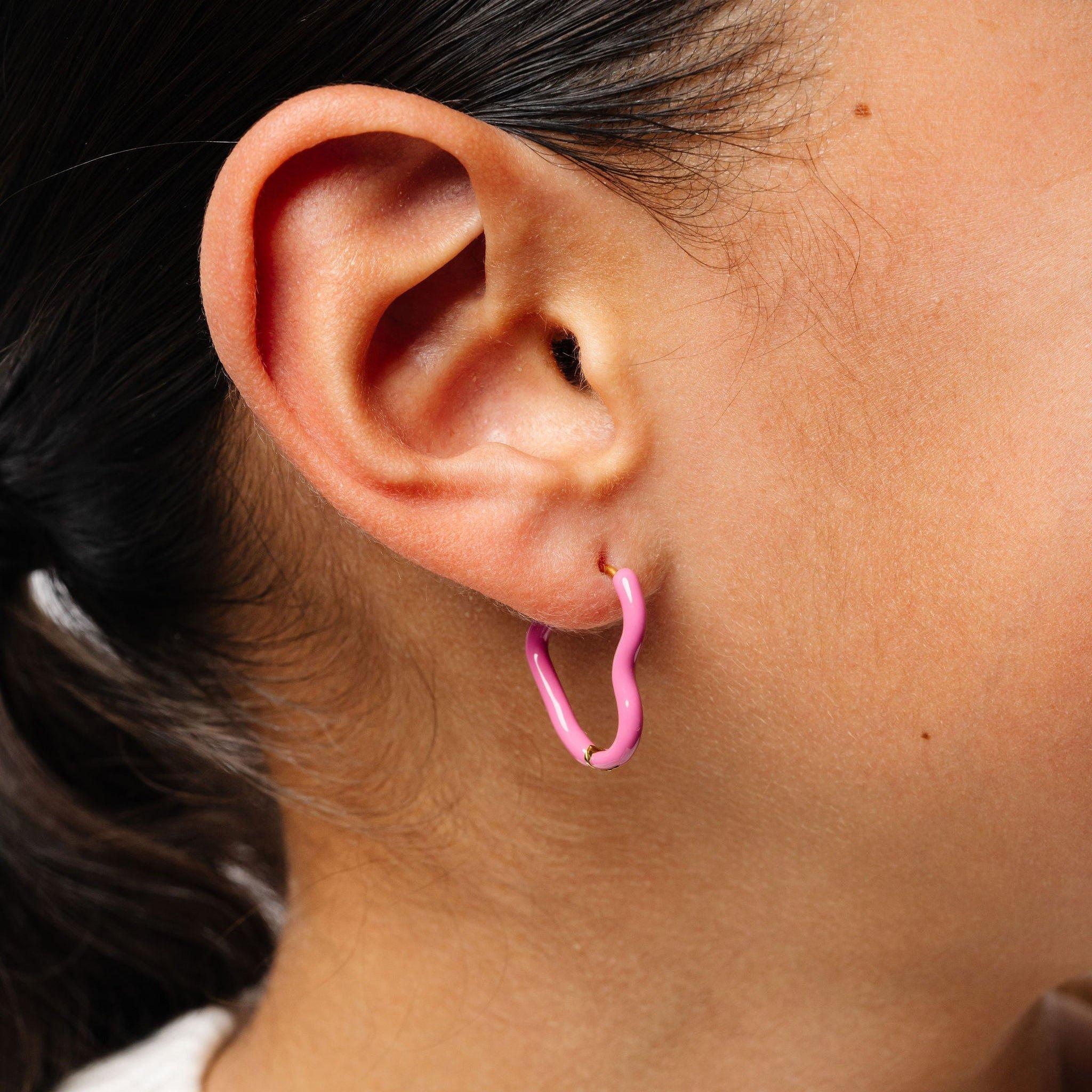 Enamel Heart Hoop image number 1