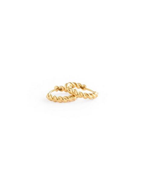 Braided Hoop Earrings | Gold
