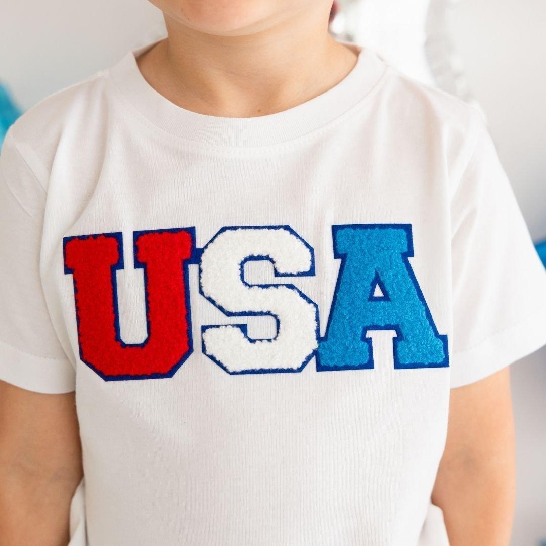 USA Multi Patch Short Sleeve T-Shirt image number 2