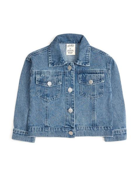 Stars and Stripes Patch Denim Jacket