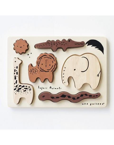 Wooden Tray Puzzle - Safari Animals