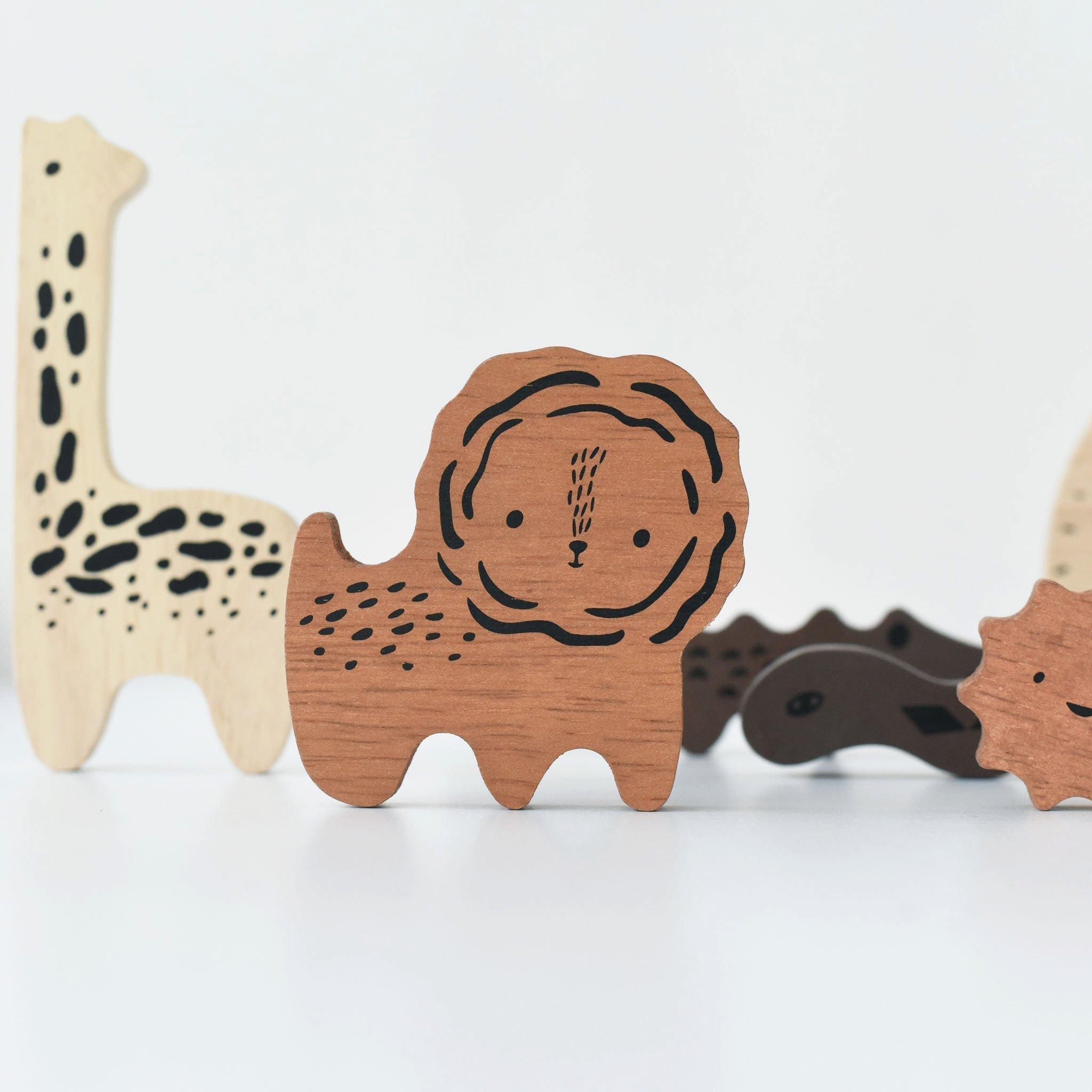 Wooden Tray Puzzle - Safari Animals image number 4