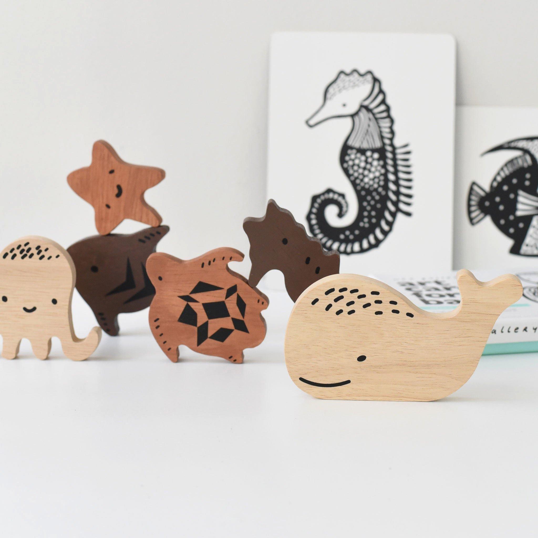 Wooden Tray Puzzle - Ocean Animals image number 4