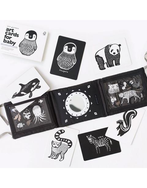 Baby Tummy Time Gallery with Black and White Art Cards Bundle
