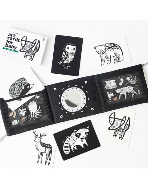 Baby Tummy Time Gallery with Woodland Art Cards Bundle