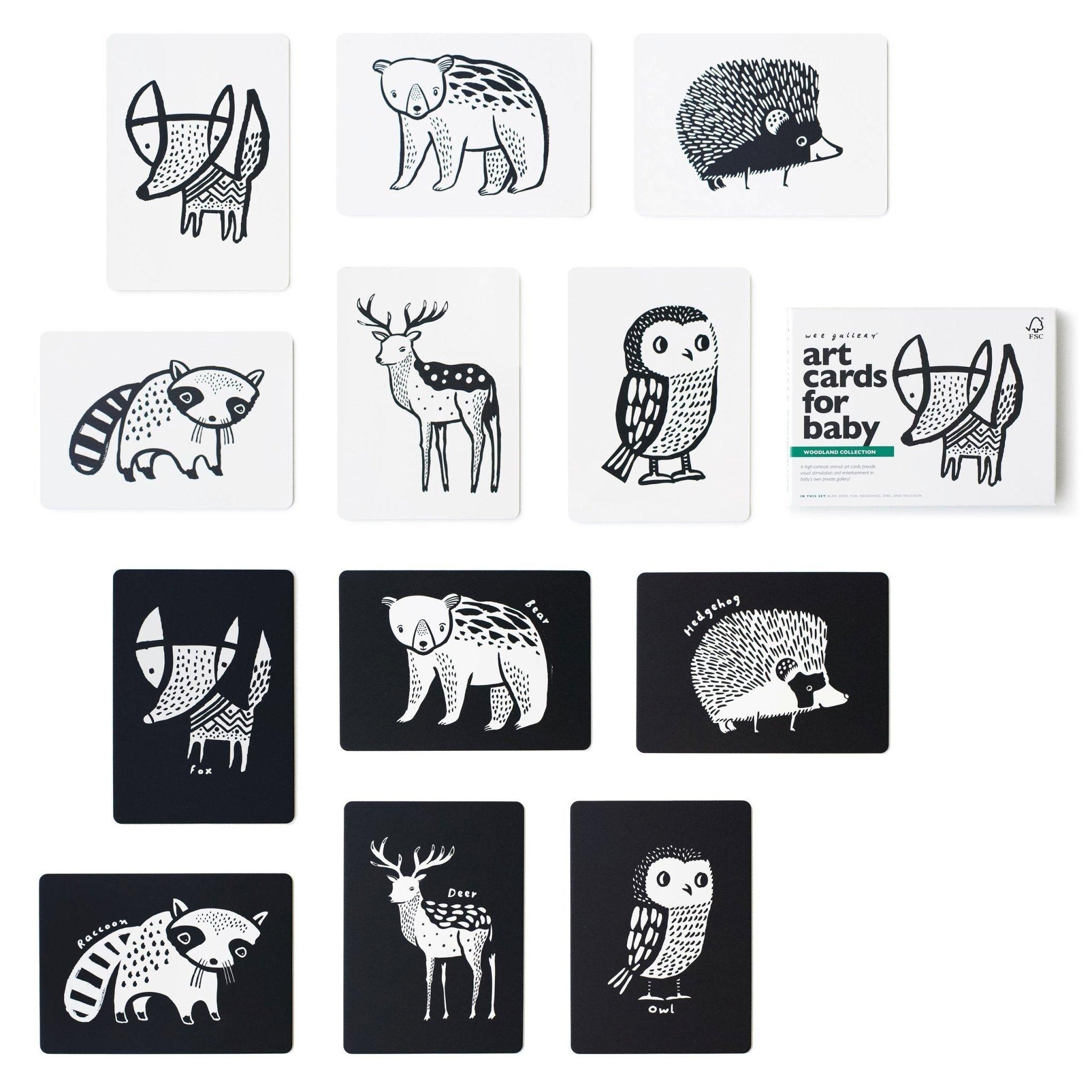 Baby Tummy Time Gallery with Woodland Art Cards Bundle image number 3