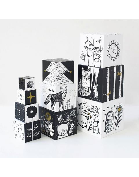 Nesting Blocks - Woodland Numbers