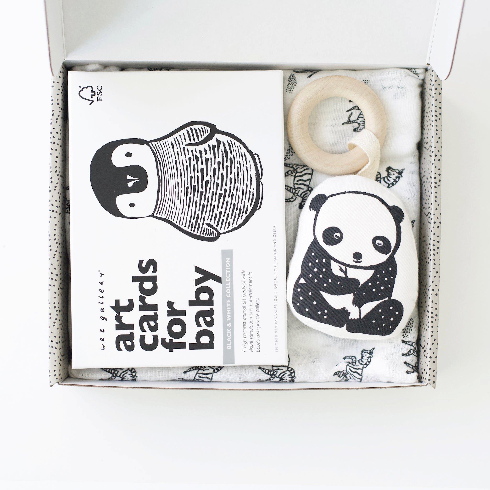 Newborn Baby Gift Set - Black + White image number 1