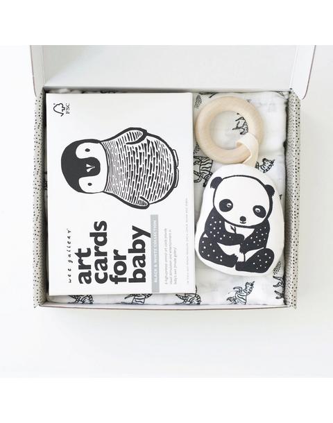 Newborn Baby Gift Set - Black + White