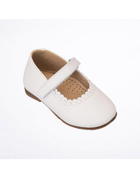 Toddler Aria Flats | White