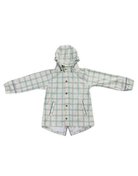 Fishtail Rain Jacket | Fern Plaid