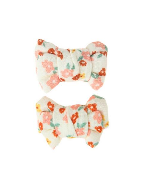 Pigtail Bow Hair Clips Set of 2 | Sunset Meadow