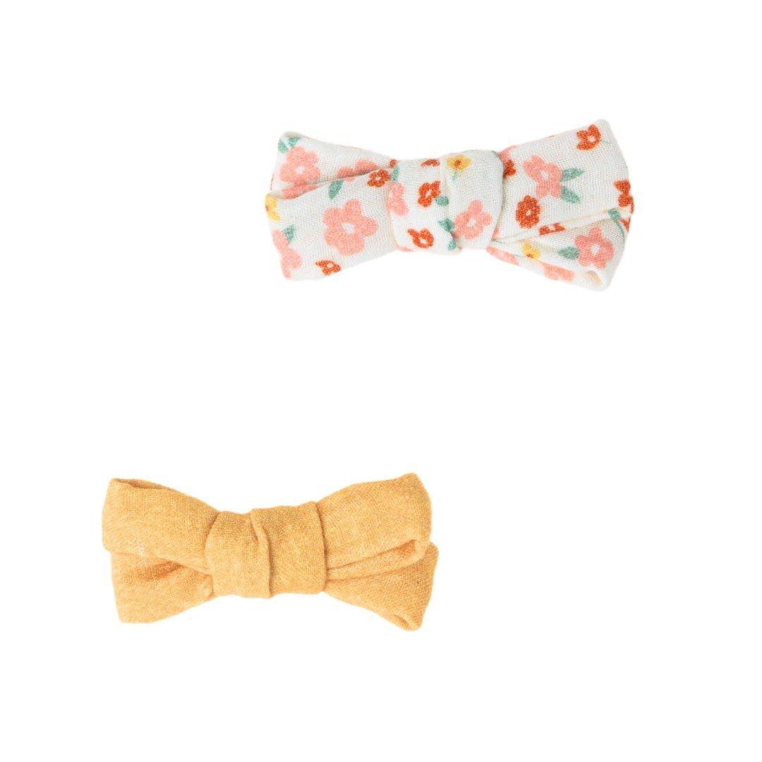 Single Bow Hair Clip | Organic | Buckwheat image number 1