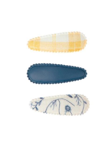 Cottage Snap Clips Set of 3 | Scandi Floral + Buckwheat Plaid