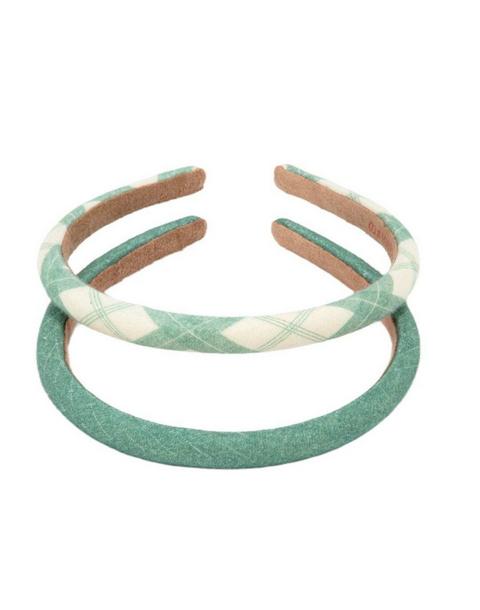 Classic Headband Set of 2 | Fern Plaid