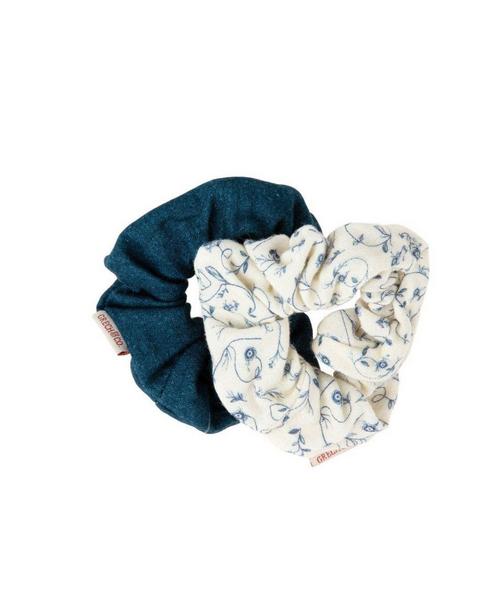 Hair Scrunchies Set of 2 | Scandi Floral