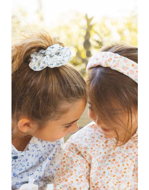 Hair Scrunchies Set of 2 | Organic Cotton | Scandi Floral