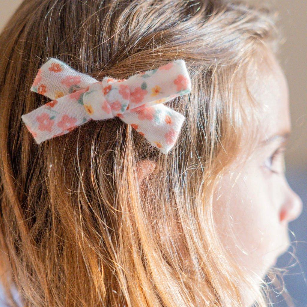 Single Bow Hair Clip | Organic | Sunset Meadow image number 2