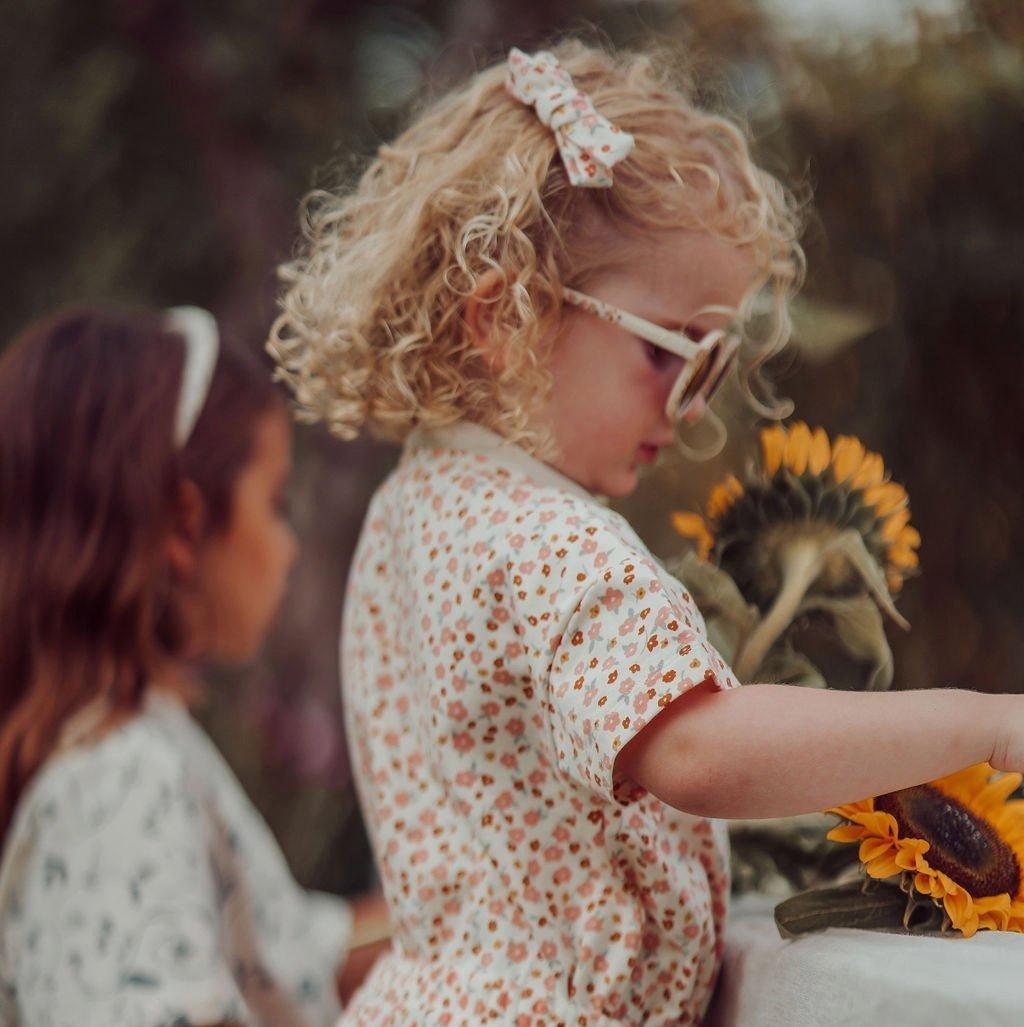 Single Bow Hair Clip | Organic | Sunset Meadow image number 3