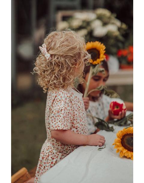 Single Bow Hair Clip | Organic | Sunset Meadow
