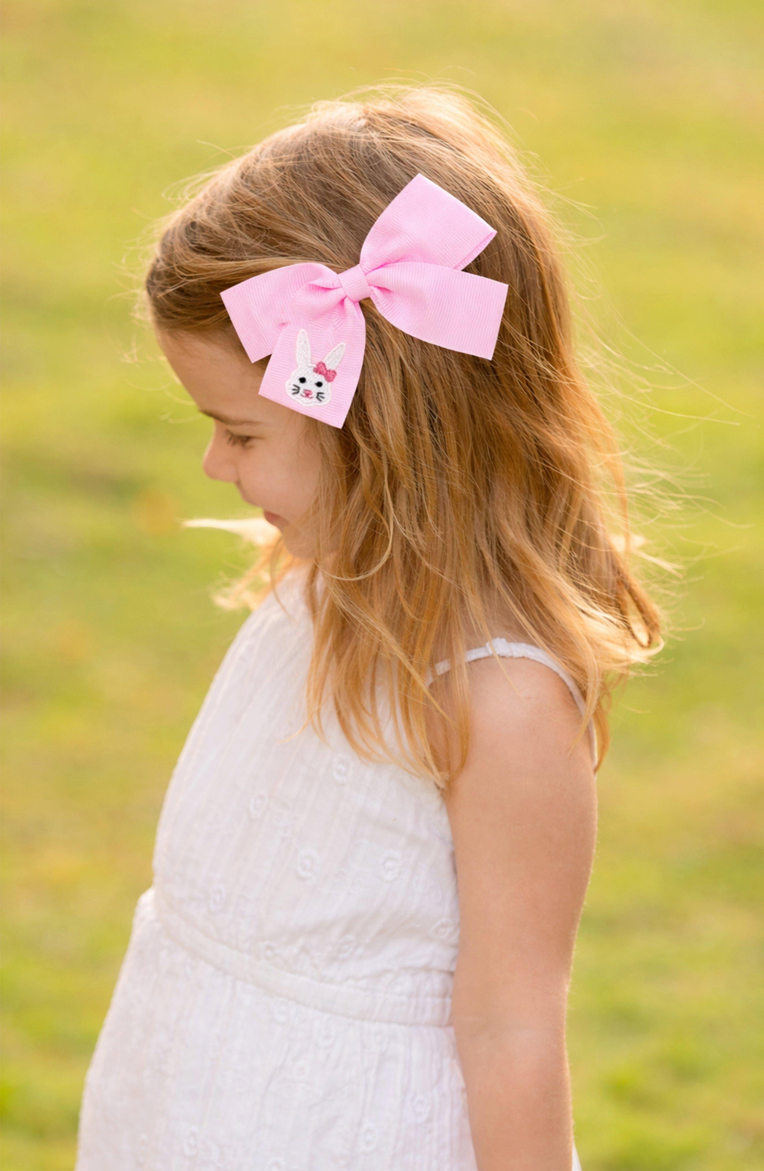 Bunny Hair Bow | Pink image number 1