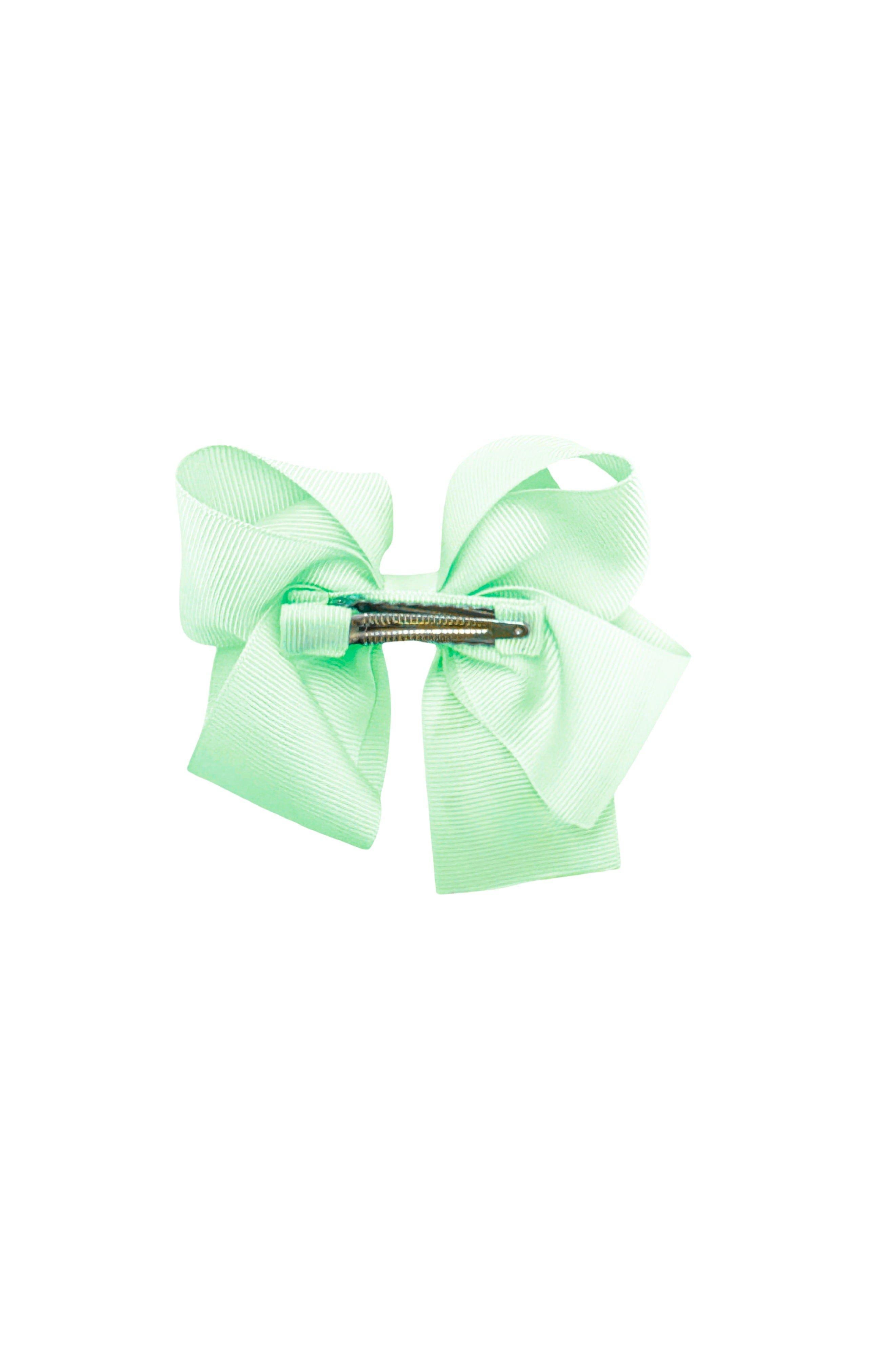 Rainbow Shamrock Hair Bow | Green image number 2