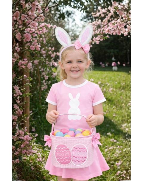 Seersucker Bunny Bow Ears