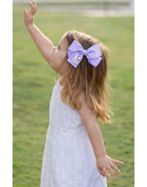 Bunny Hair Bow | Lavender