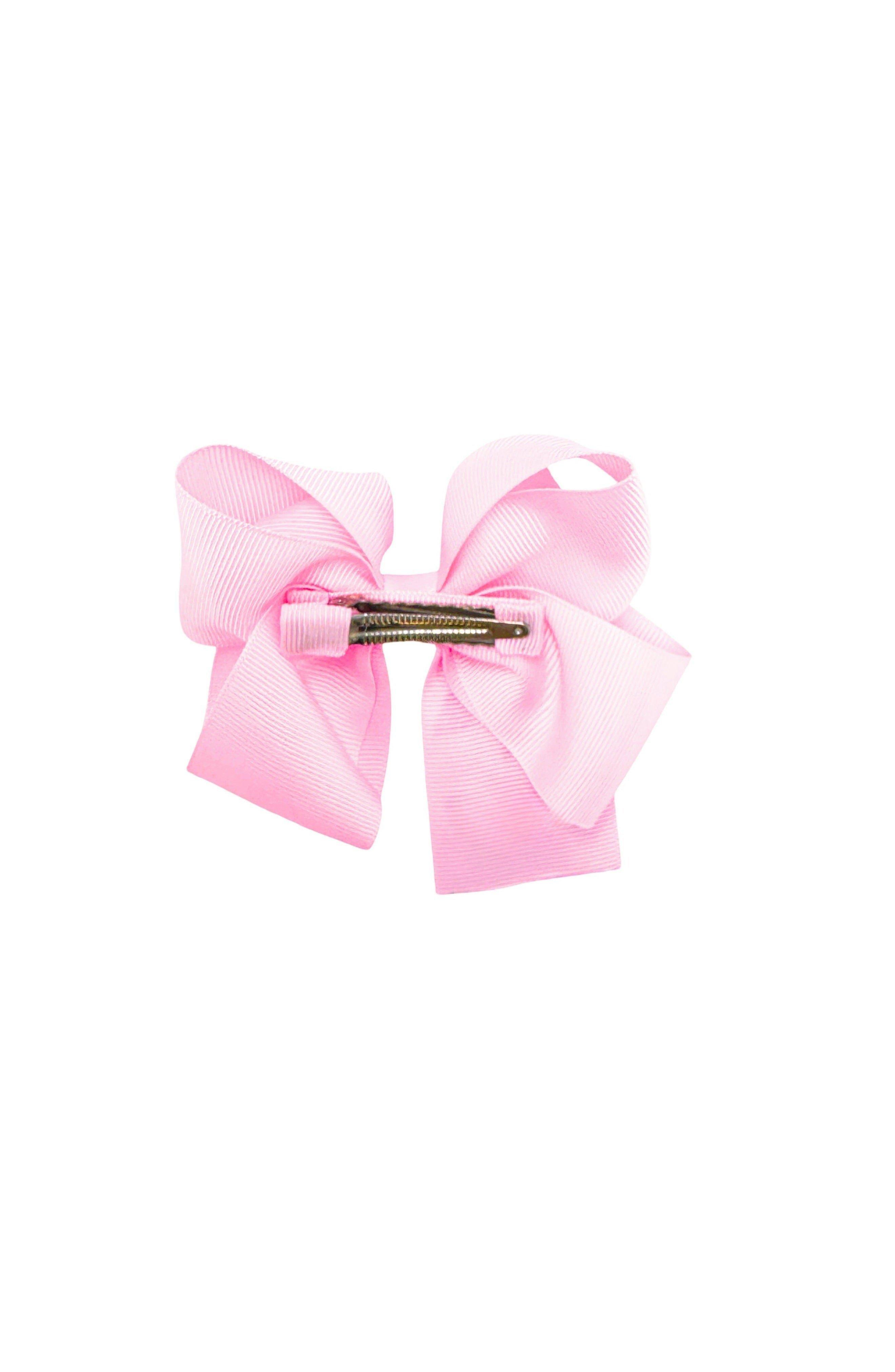 Rainbow Shamrock Hair Bow | Pink image number 2