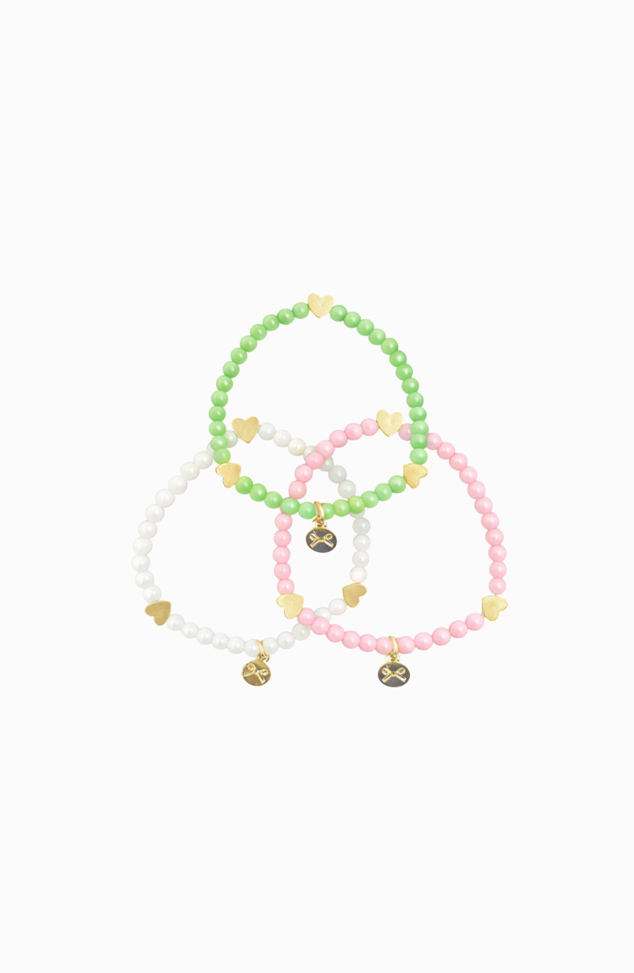 St. Patrick's Day Hearts Bracelet Set image number 1