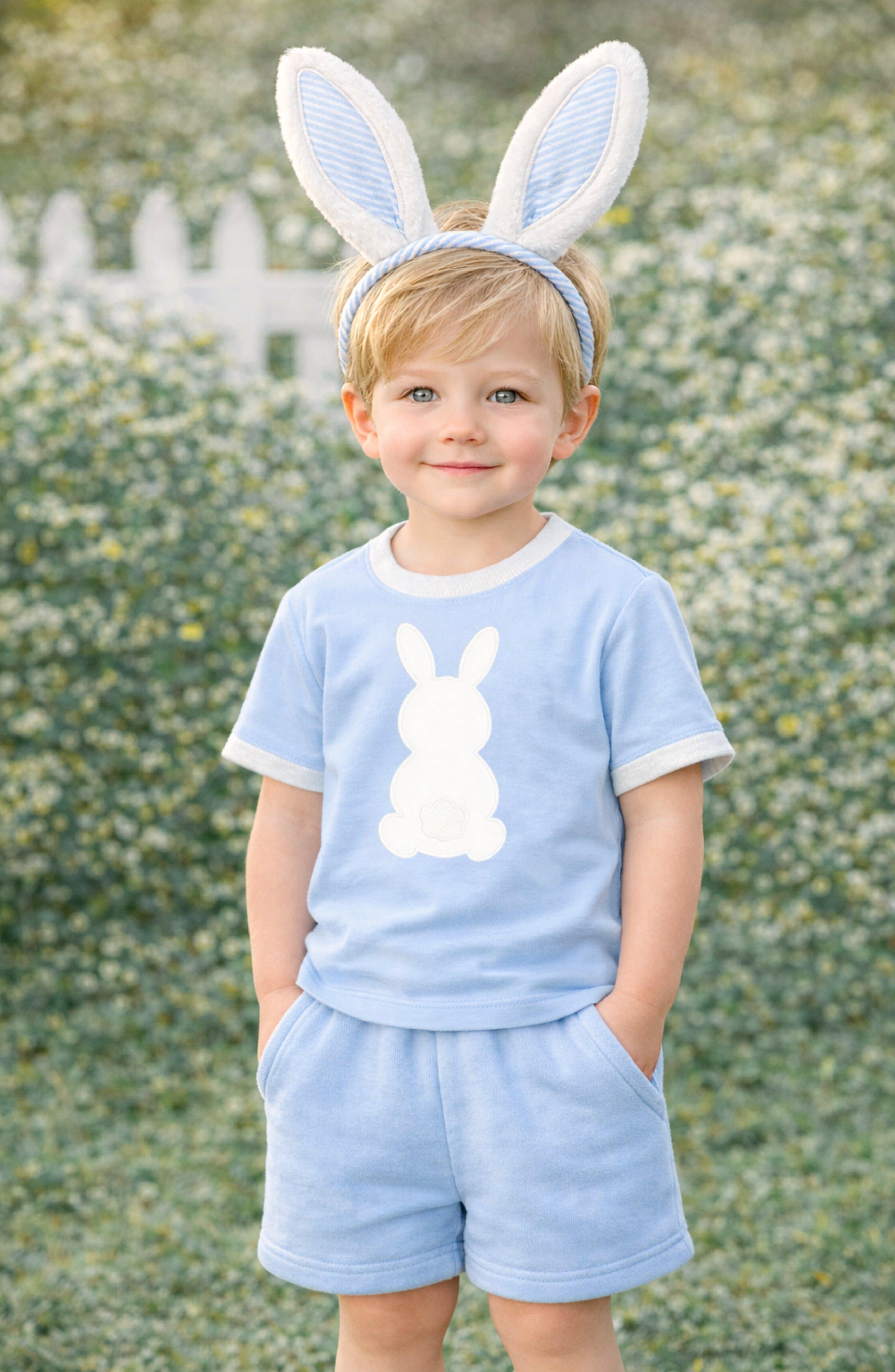 Cottontail Bunny T-Shirt in Blue image number 1