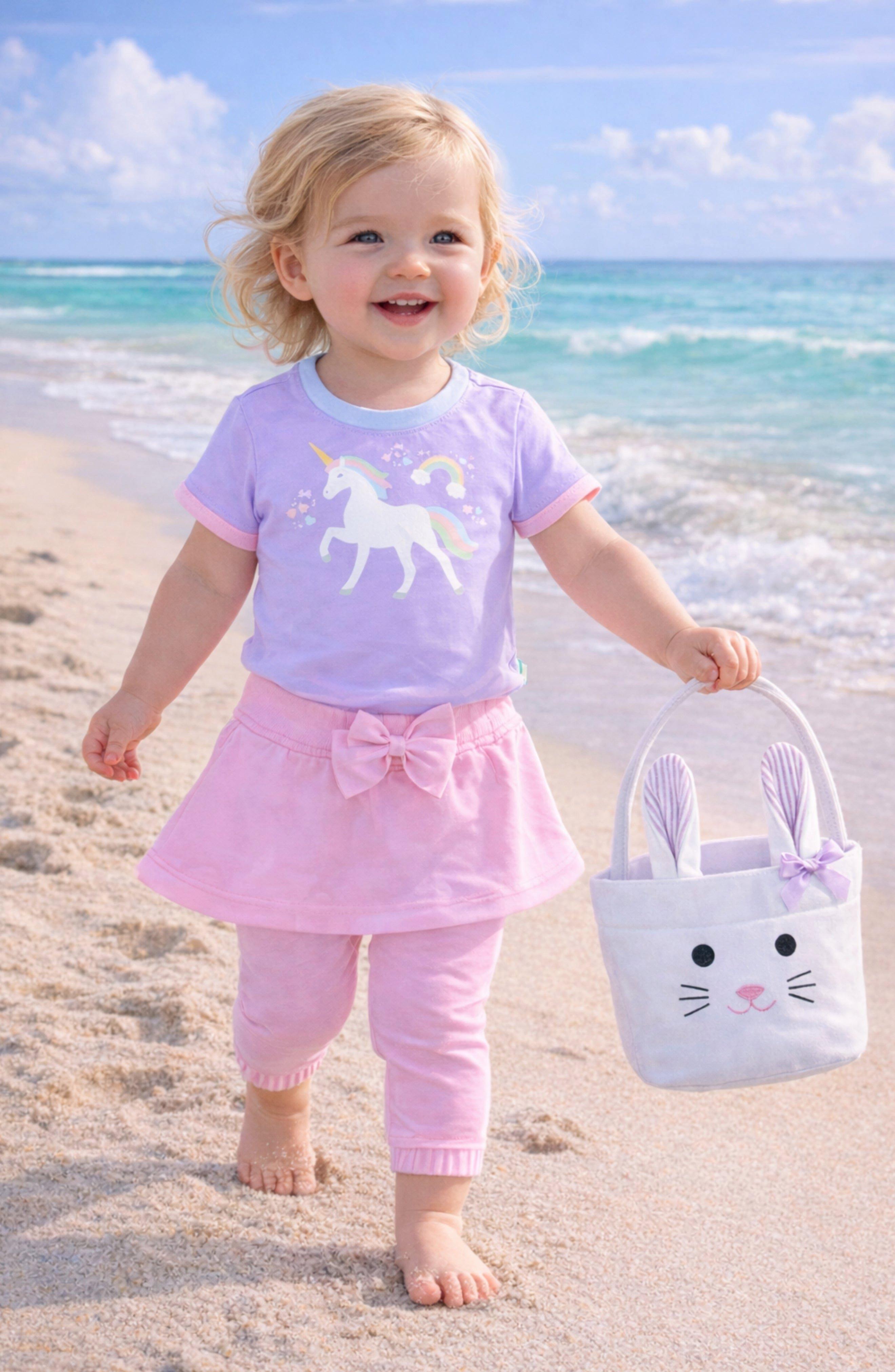 Bitty Bunny Basket | Lavender image number 1