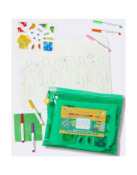 Wipeable Silicone Mat - Friends
