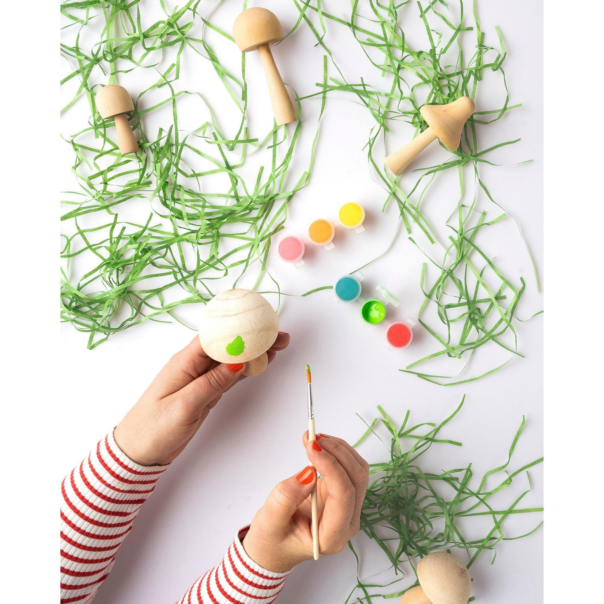 Paint Your Own Wooden Mushrooms image number 2