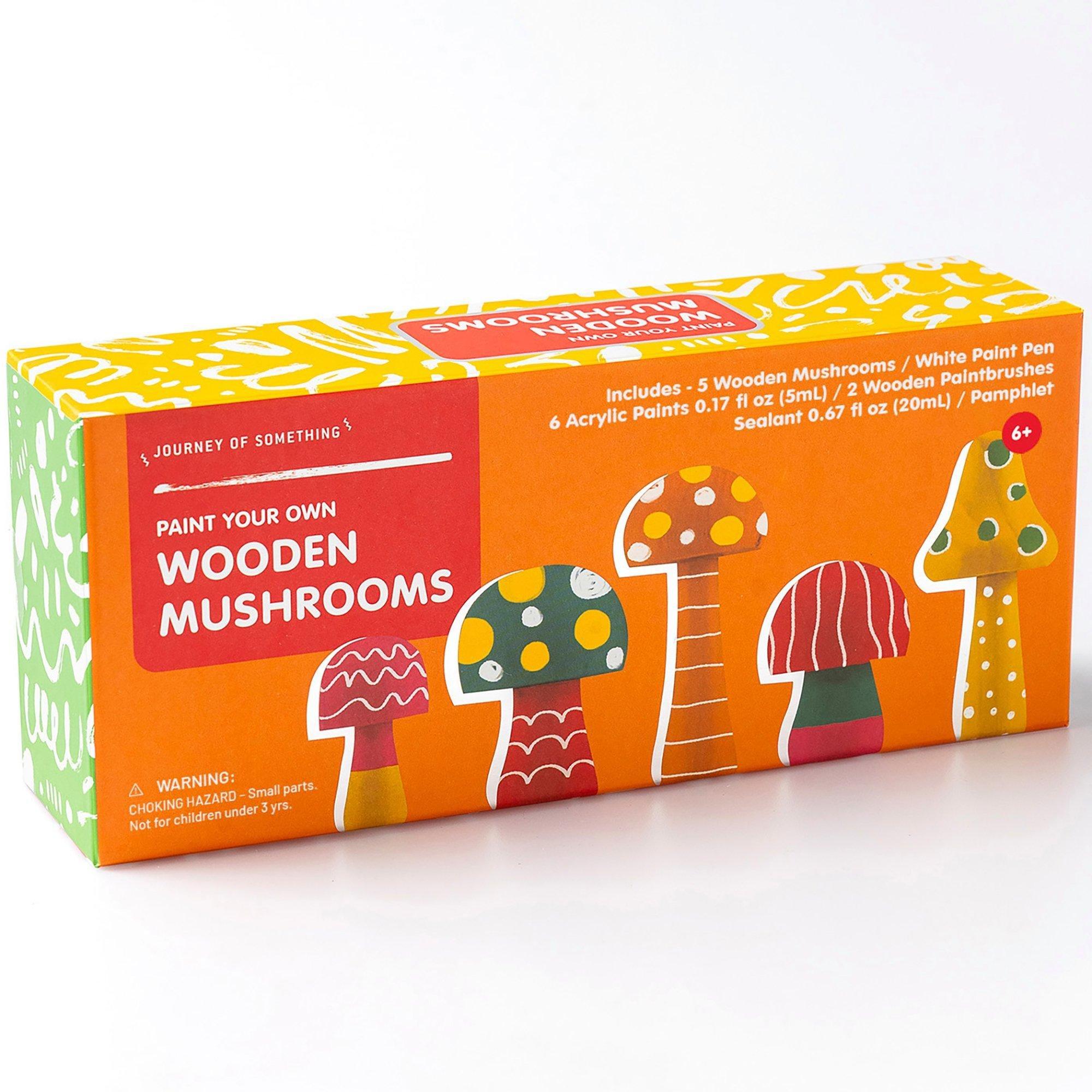 Paint Your Own Wooden Mushrooms image number 1
