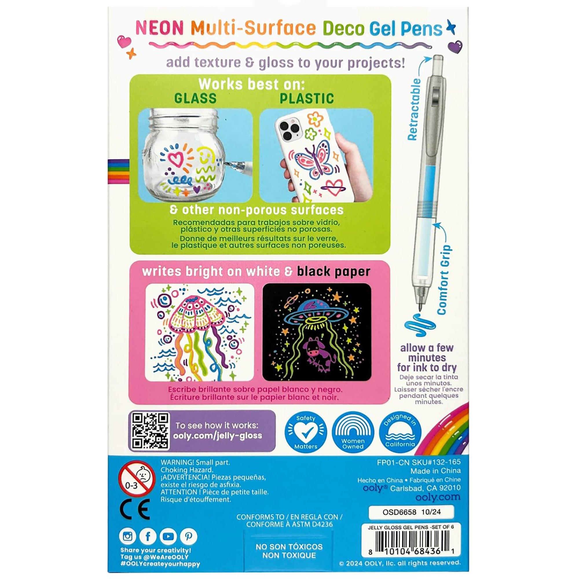 Jelly Gloss: Deco Gel Pens - Neon 6ct image number 1