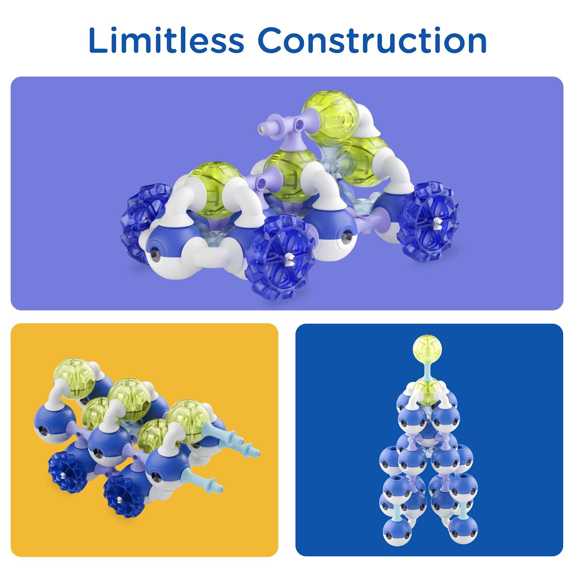 Magnetic Building Blocks: Astral Neon - 100 pcs image number 3