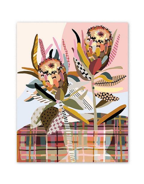 Paint by Numbers - Two Proteas
