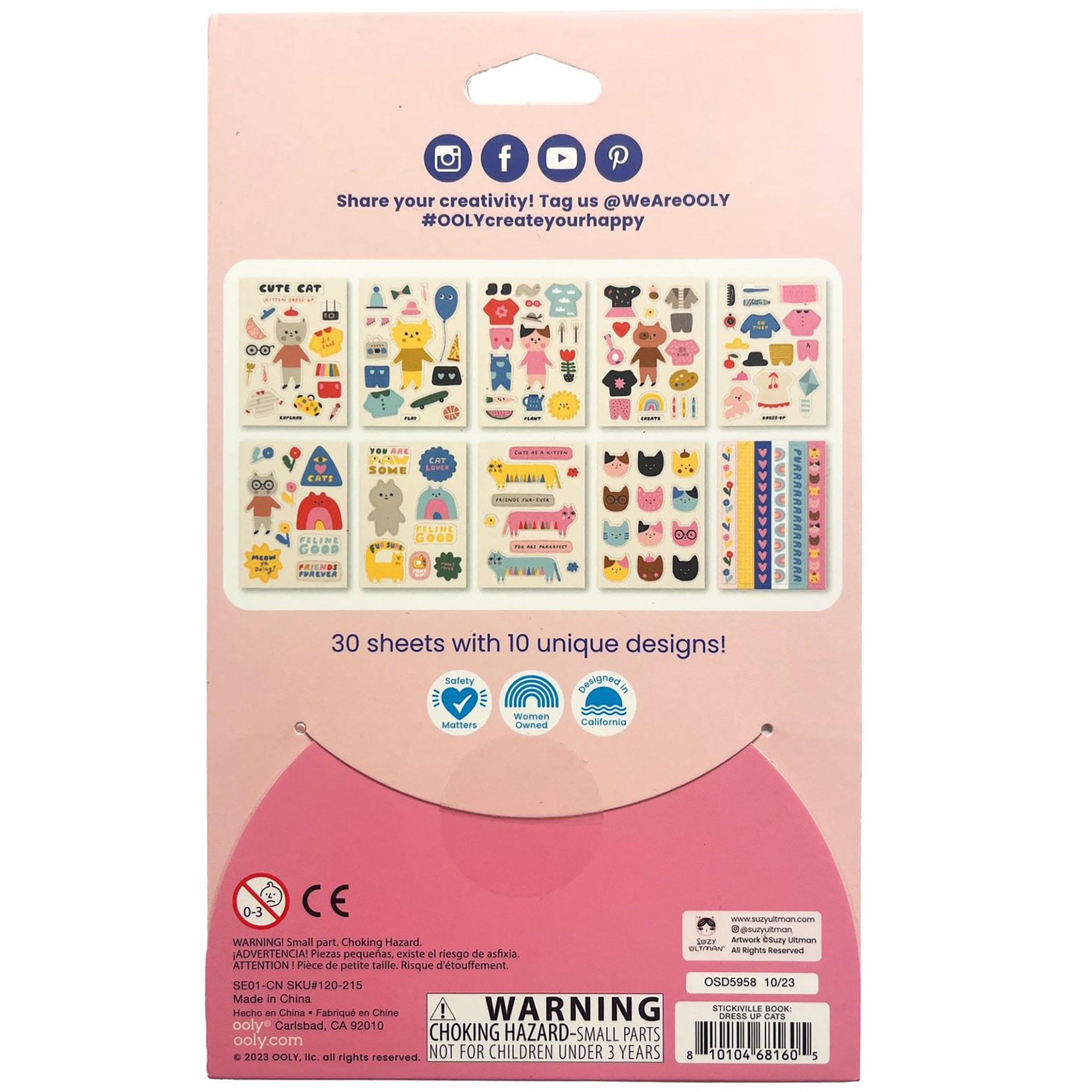 Stickiville: A Whole Lotta Stickers - Dress Up Cats image number 1