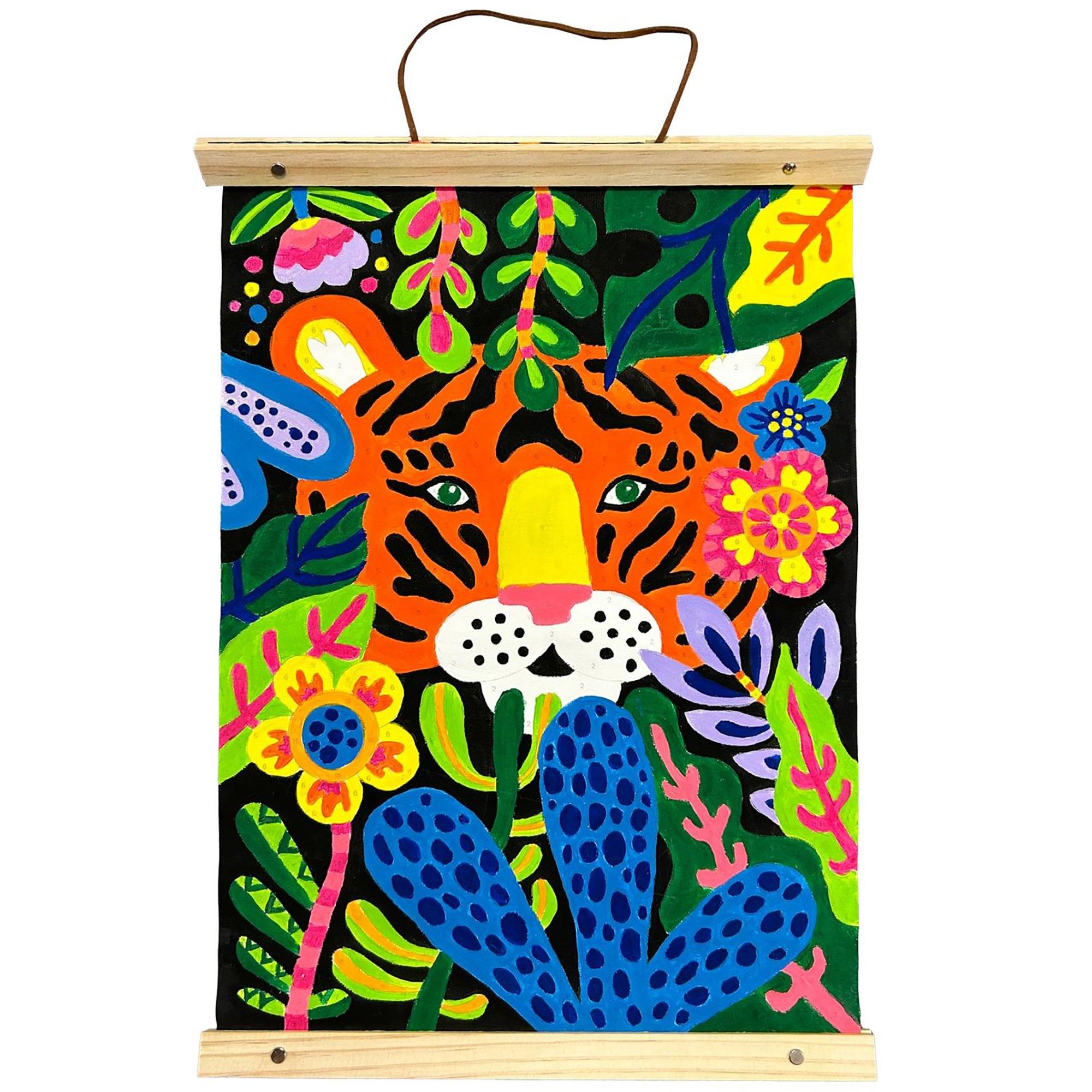 Paintology: Paint-By-Number Canvas Kit - Tiger Eyes image number 3