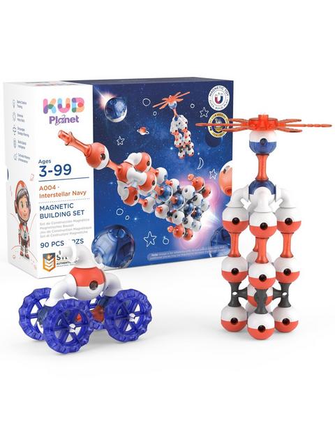 Magnetic Building Blocks: Interstellar Navy - 90 pcs