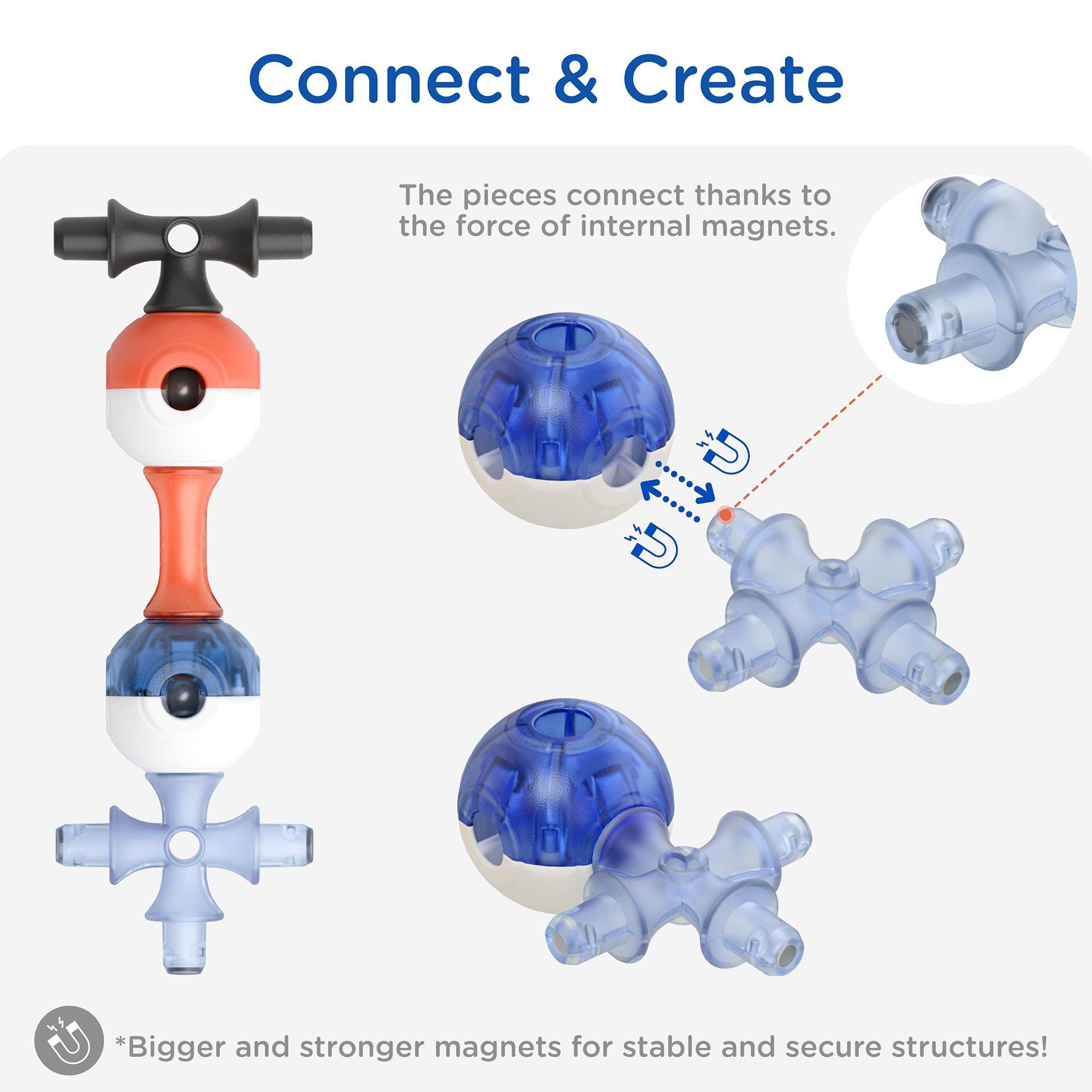 Magnetic Building Blocks: Interstellar Navy - 90 pcs image number 4