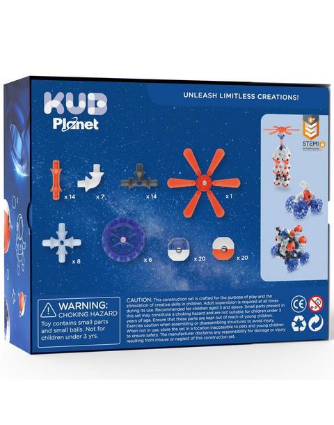 Magnetic Building Blocks: Interstellar Navy - 90 pcs