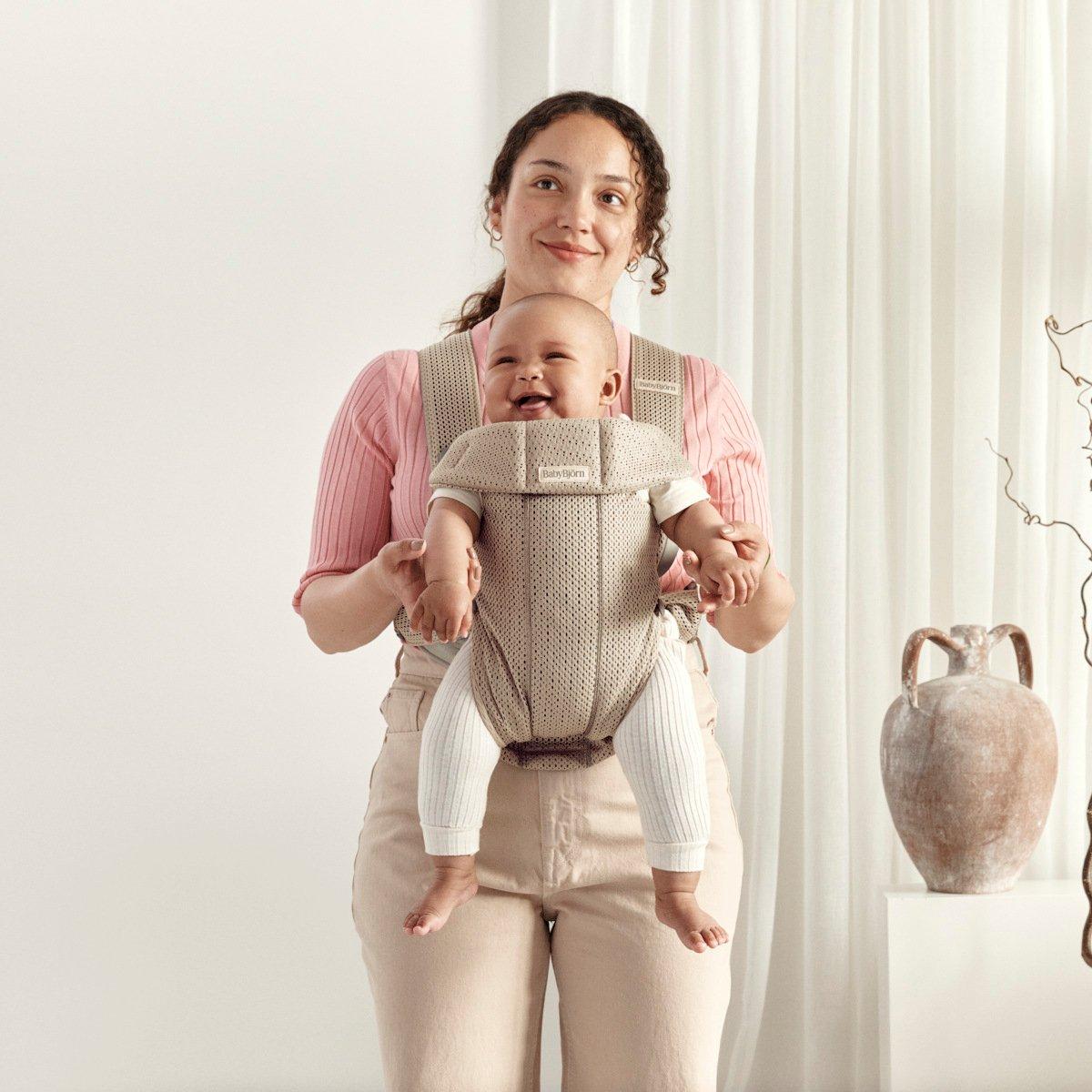 Baby Carrier Mini: 3D Mesh | Greige image number 1