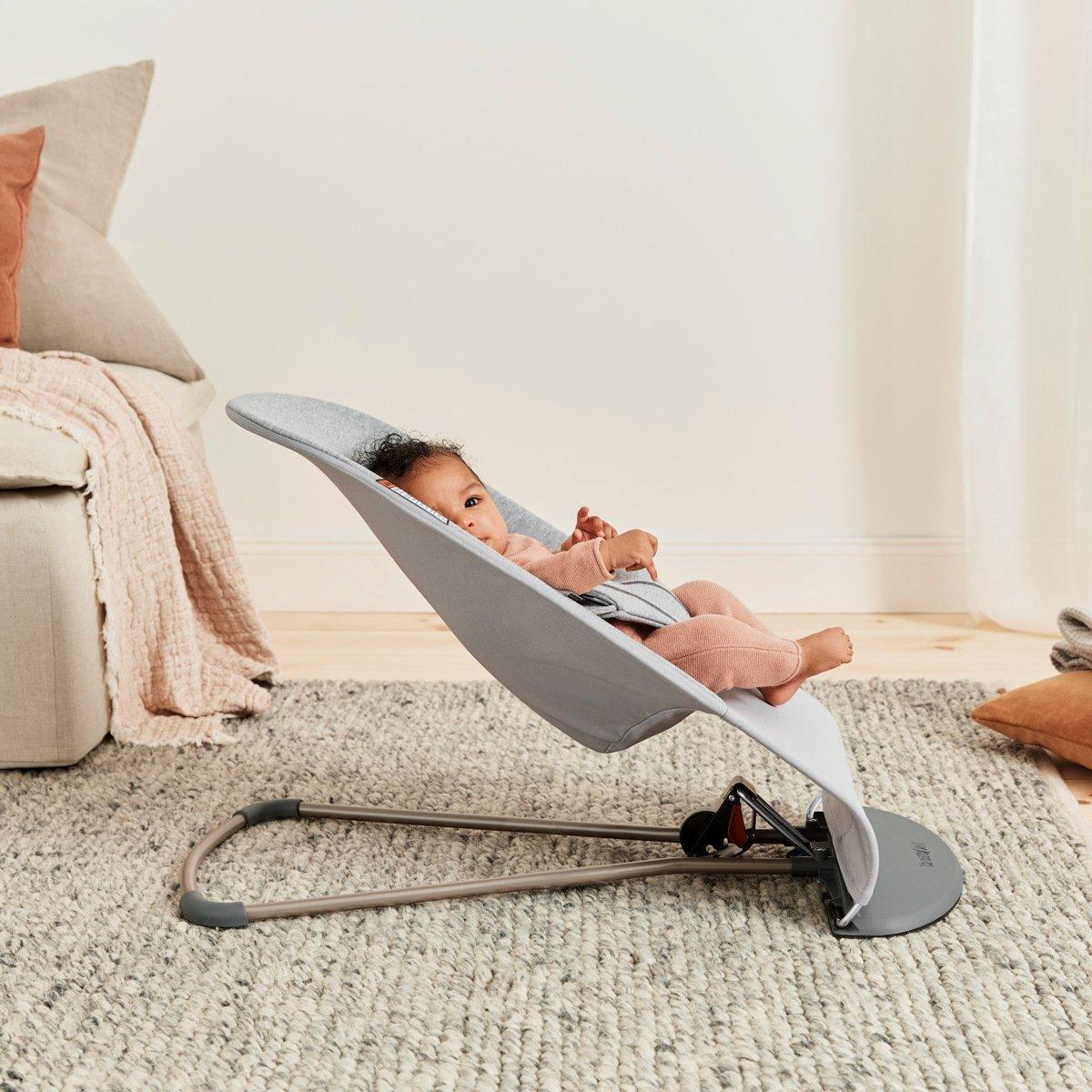 Baby Bouncer Bliss: 3D Jersey | Light Grey image number 3