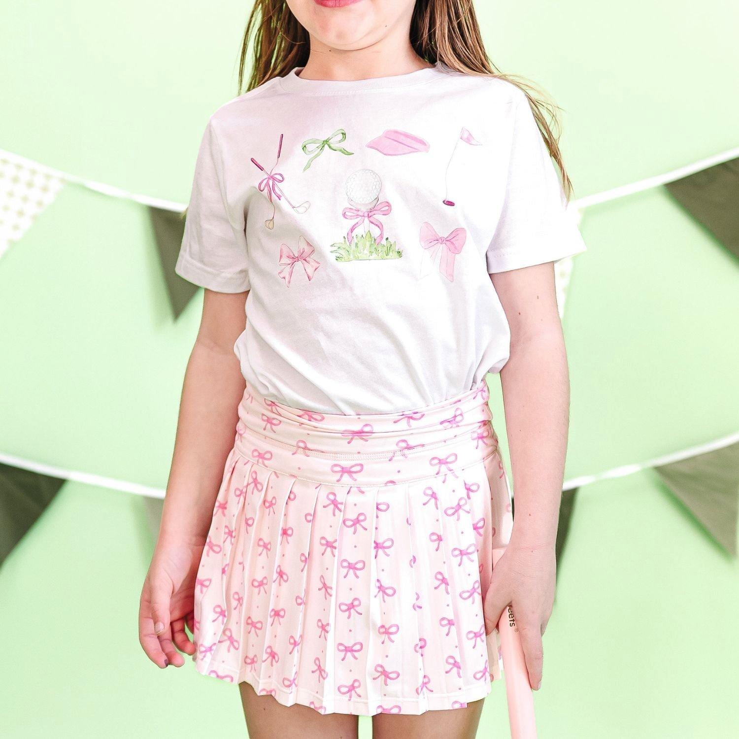 Pink Bow Athletic Skort image number 2