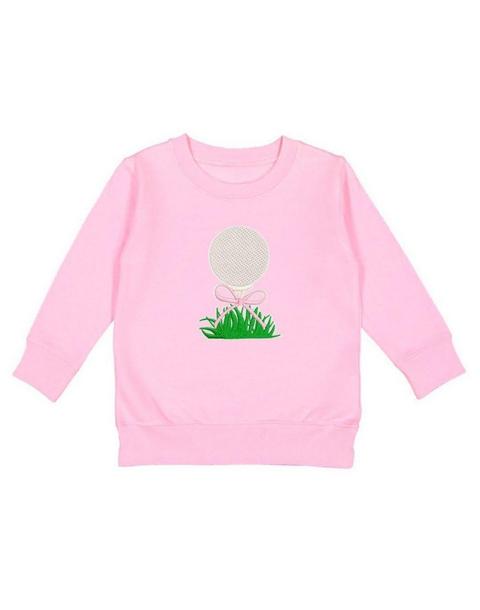 Golf Tee Bow Patch Sweatshirt