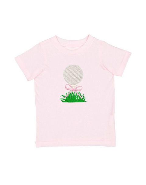 Golf Tee Bow Patch Short Sleeve T-Shirt