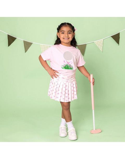Golf Tee Bow Patch Short Sleeve T-Shirt