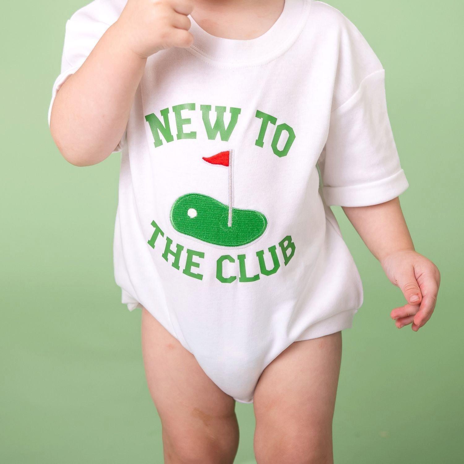 New To The Club Patch Short Sleeve Romper image number 2